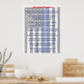 Poster van de laatste inspectie van de politie (Keuken)