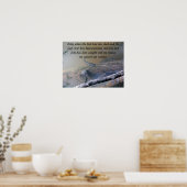 Poster van de laatste rivier en vis (Keuken)