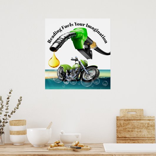 Poster van de leerschool - Leesavonturen (Keuken)