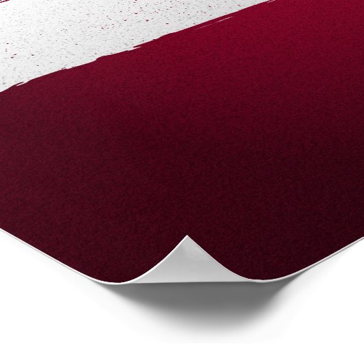 Poster van de Letse vlag (Hoek)