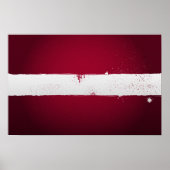 Poster van de Letse vlag (Voorkant)