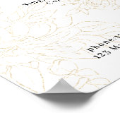 Poster van de lijst met Floral Pattern-prijzen (Hoek)