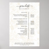 Poster van de lijst met Floral Pattern-prijzen (Voorkant)