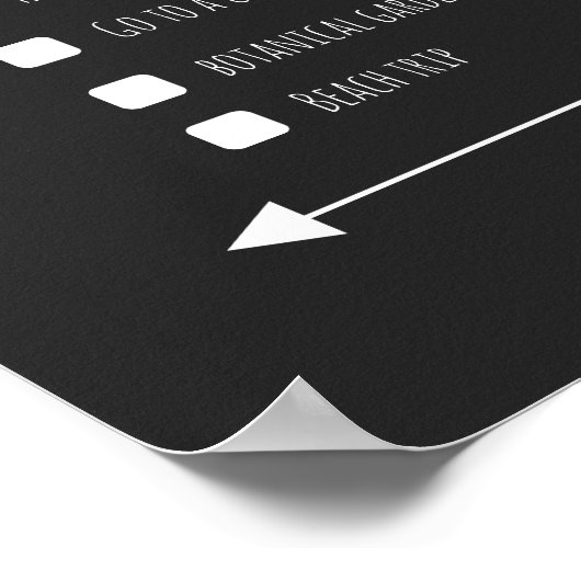 Poster van de lijst met persoonlijke avontuurlijke (Hoek)