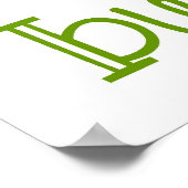 Poster van de lijst van kruidenierswaren (Hoek)