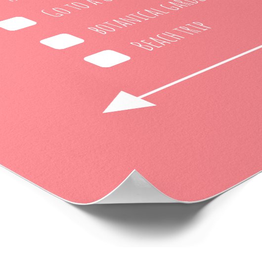 Poster van de lijst van persoonlijke avontuurlijke (Hoek)