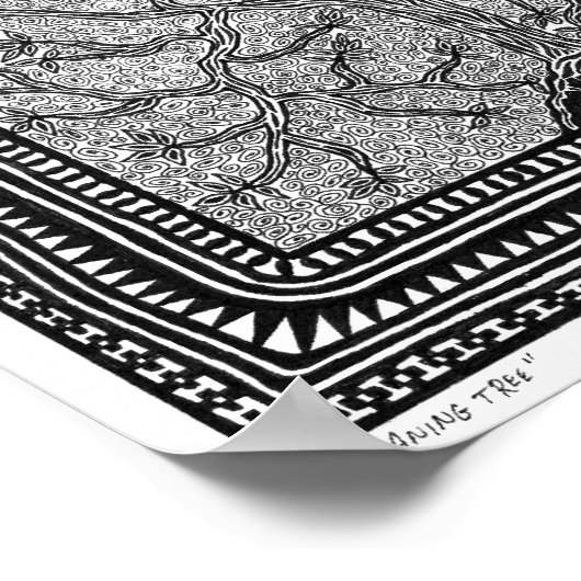 Poster van de looiboom (Hoek)