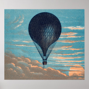 poster van de luchtballon Le Ballon Hot air