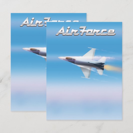 Poster van de luchtmacht (Voorkant / Achterkant)