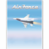 Poster van de luchtmacht sticker (Voorkant)