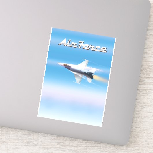 Poster van de luchtmacht sticker (Detail)