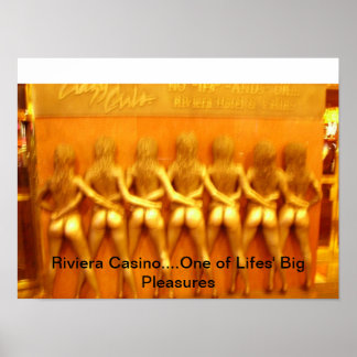 Poster van de luie meisjes van de Riviera