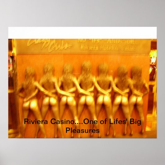 Poster van de luie meisjes van de Riviera (Voorkant)