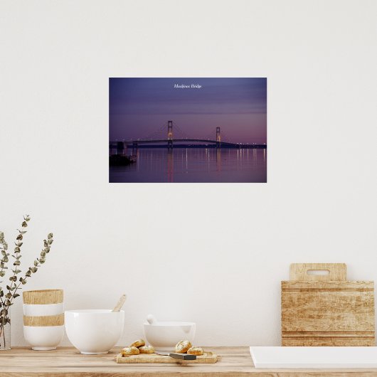 Poster van de makreelbruin (Keuken)