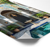 poster van de Marokkaanse Riad (Hoek)