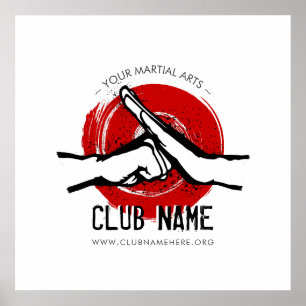Poster van de Martial Arts Club
