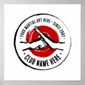 Poster van de Martial Arts Club (Voorkant)