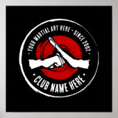 Poster van de Martial Arts Club (Voorkant)