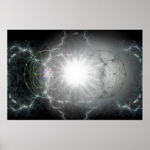 Poster van de materiaalantimaterie