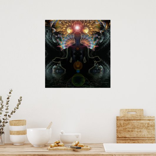 Poster van de Meditationaire Visies (Keuken)