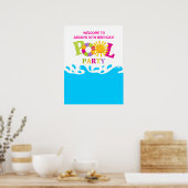 Poster van de Meisjesdag in de waterspool (Keuken)