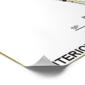 Poster van de Meridians van de mens & van de Grafi (Hoek)