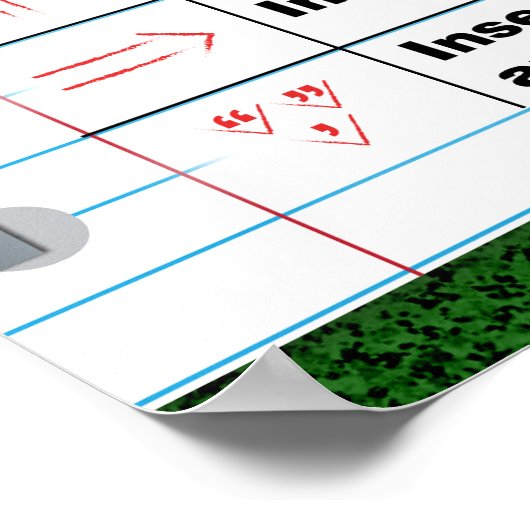 Poster van de merken van Proofreader (Hoek)
