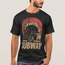POSTER van de METRO-verkeerstunnel | retro T-shirt