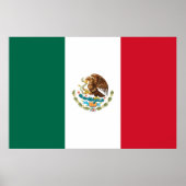 Poster van de Mexicaanse Nationale Vlag (Mexico) (Voorkant)