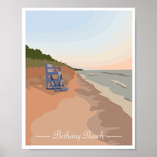 Poster van de Michigan Shoreline-meer, 8 x 10 inch (Voorkant)