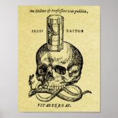 Poster van de middeleeuwse houtsnipper (Voorkant)