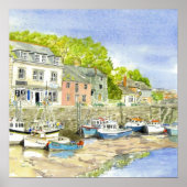 poster van de "modderflessen (Padstow)" (Voorkant)