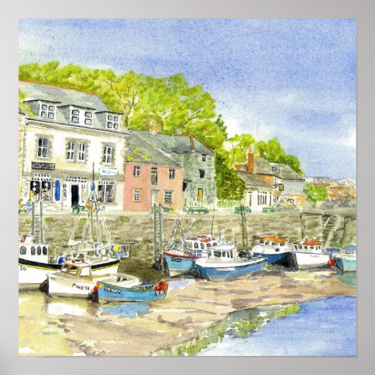 poster van de "modderflessen (Padstow)" (Voorkant)