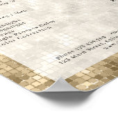 Poster van de moderne goudglanssalon (Hoek)