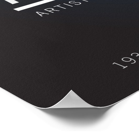 Poster van de moderne muziekpartij flyer Announcem (Hoek)