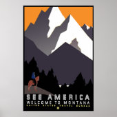 " Poster van de Montana van WPA" (Voorkant)