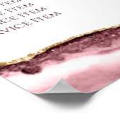 Poster van de mosterd Roos Agate Price List (Hoek)