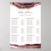 Poster van de mosterd Roos Agate Price List (Voorkant)