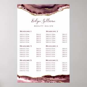 Poster van de mosterd Roos Agate Price List
