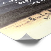 poster van de motivatie natuur citeert de reis (Hoek)