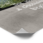 poster van de motivatie natuur citeert de reis (Hoek)