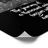 poster van de motivatie natuur citeert de reis (Hoek)