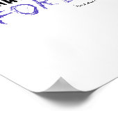 Poster van de muur blauw hun geest als een moordzu (Hoek)