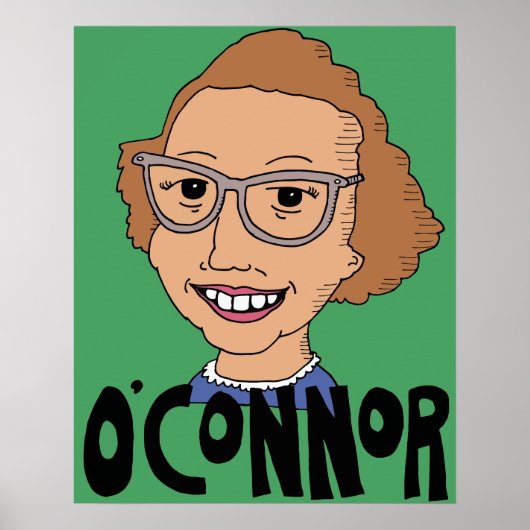 Poster van de muur van Flannery O'Connor (Voorkant)