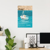 Poster van de muur van griekenland (Thuiskantoor)