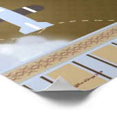 Poster van de muur van het vliegtuig van de peuter (Hoek)