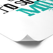 Poster van de muur Ze zei vaarwel tegen Oke Inspir (Hoek)