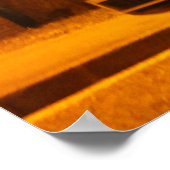 poster van de nacht op politieauto (Hoek)