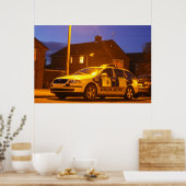 poster van de nacht op politieauto (Keuken)