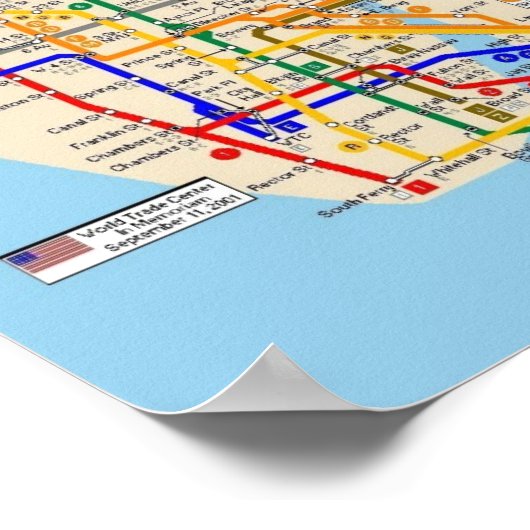 Poster van de Newyork-metro (Hoek)